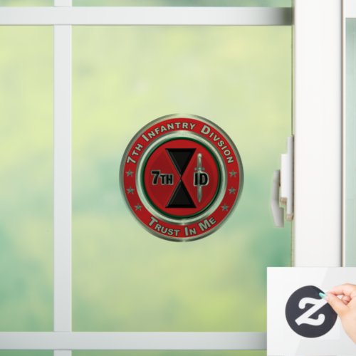 7th Infantry Division  Window Cling