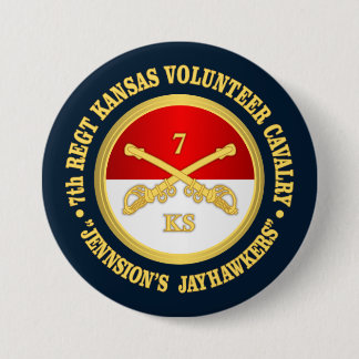 7th Kansas Cavalry   Button