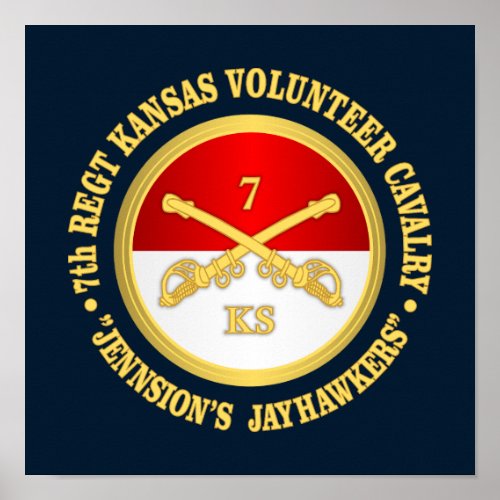 7th Kansas Cavalry  Poster