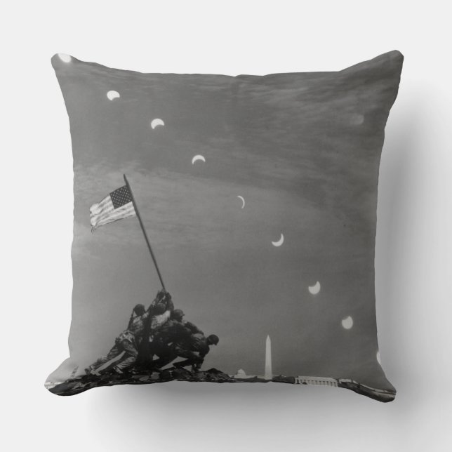 7th March 1970:  Ten separate exposures Throw Pillow (Front)