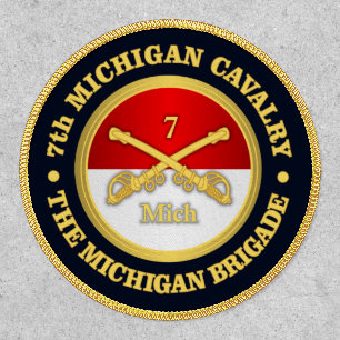 7th Michigan Cavalry (rd)  Patch