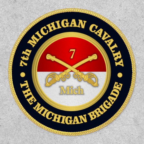 7th Michigan Cavalry rd  Patch