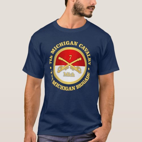 7th Michigan Cavalry rd T_Shirt