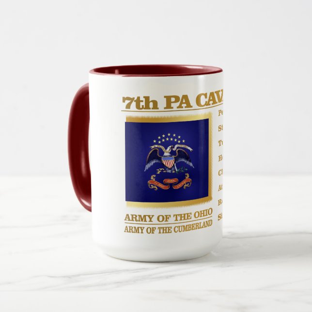7th PA Cavalry (BH) Mug (Front Left)