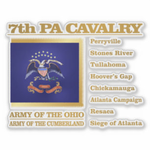 7th PA Cavalry (BH) Sticker