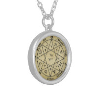 Magic Seal of Solomon. Seventh Pentacle of Mars. Amulet of Protection. Art  Print