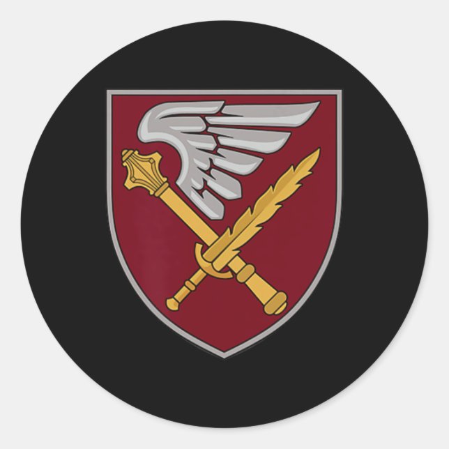 7th Rapid Response Corps (ukraine) V2 Ukrainian Mi Classic Round Sticker (Front)