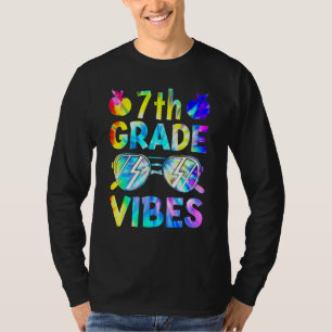 7th Seventh Grade Vibes Back To School Teacher Kid T-Shirt