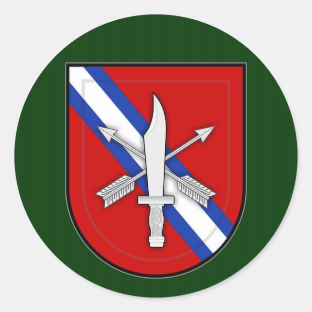 7th SFG-A 13 MTT Classic Round Sticker (Front)