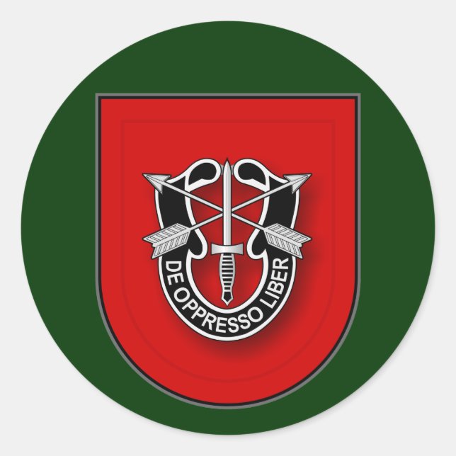 7th SFG(A) Classic Round Sticker (Front)