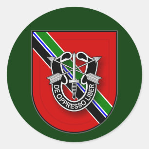 7th SFG(A) - Service in Afghanistan UA Classic Round Sticker