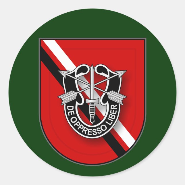 7th SFG(A) - Service in Iraq UA Classic Round Sticker (Front)