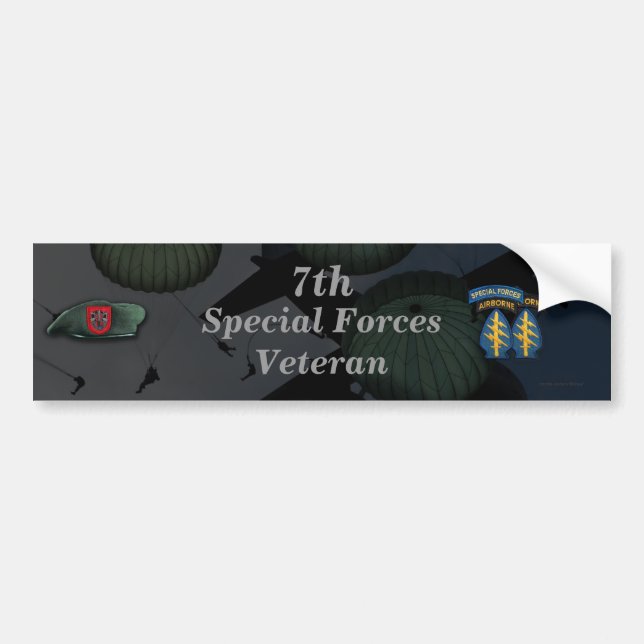 7th special forces fort bragg Bumper Sticker (Front)