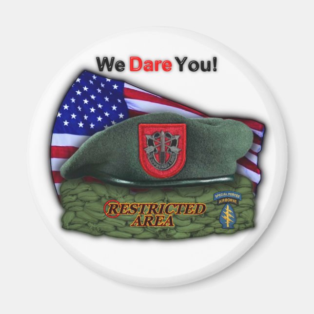 7th special forces green berets sfg vets magnet (Front)