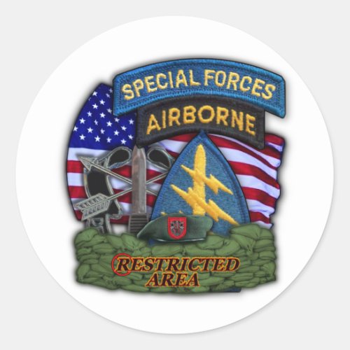 7th Special Forces Green Berets veterans Sticker