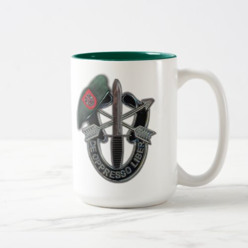 7th Special forces green berets veterans vets Two_Tone Coffee Mug