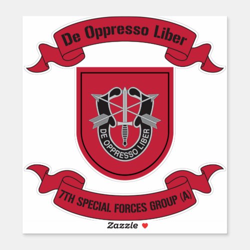 7th Special Forces Group Airborne 7th SFG Sticker