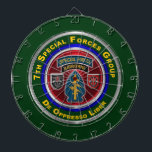 7th Special Forces Group Airborne Dart Board<br><div class="desc">Description Display your pride in our Army's 7th Special Forces Group – Airborne - De Oppresso Liber! This exclusively designed 7th Special Forces Group Keepsake Dart Board makes a wonderful gift to any who are serving or have served in this legendary unit! Let all who see your beautiful gift know...</div>