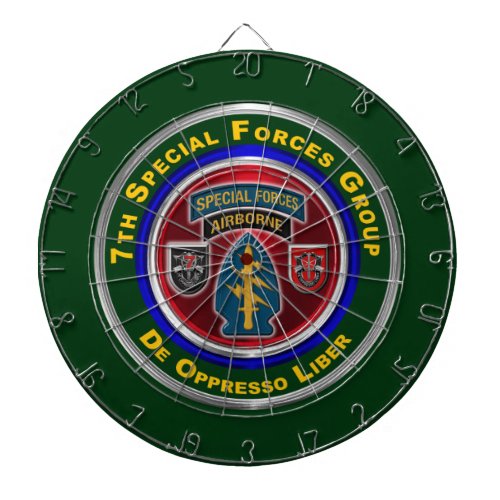 7th Special Forces Group Airborne Dart Board