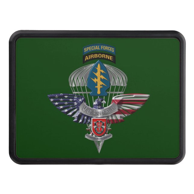7th Special Forces Group (Airborne) Eagle Hitch Cover (Front)