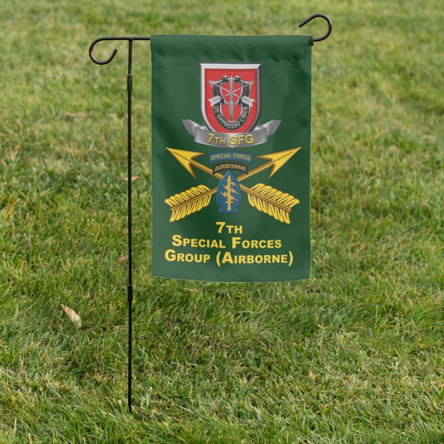 7th  Special Forces Group (AIRBORNE) Garden Flag (In SItu)