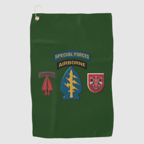 7th Special Forces Group Airborne Golf Towel