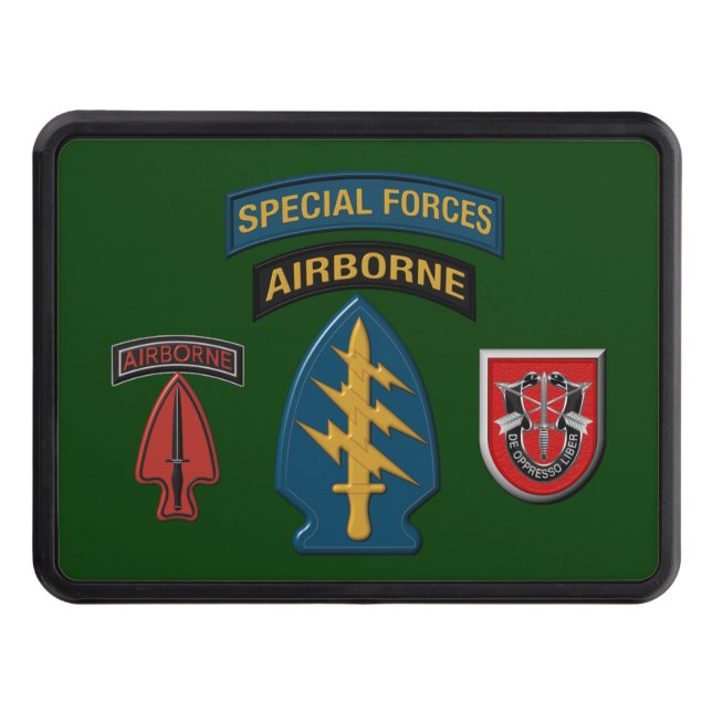 7th Special Forces Group (Airborne) Hitch Cover (Front)