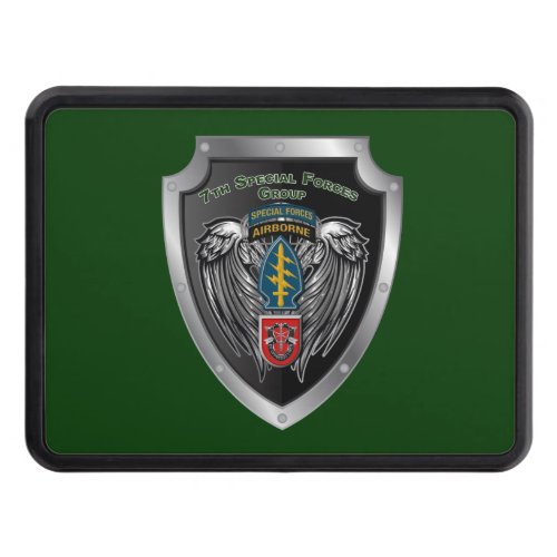 7th Special Forces Group Airborne Shield  Hitch Cover