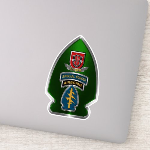 7th Special Forces Group Airborne  Sticker
