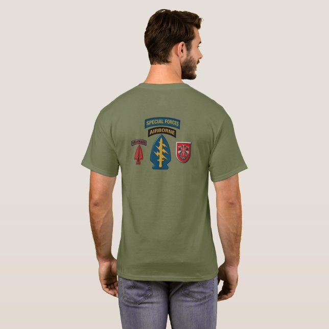 7th Special Forces Group Airborne T-Shirt (Back Full)