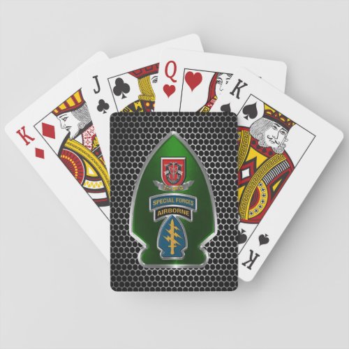 7th Special Forces Group Arrowhead  Playing Cards