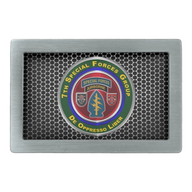 7th Special Forces Group  Belt Buckle (Front)