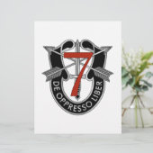 7th Special Forces Group Crest (Standing Front)