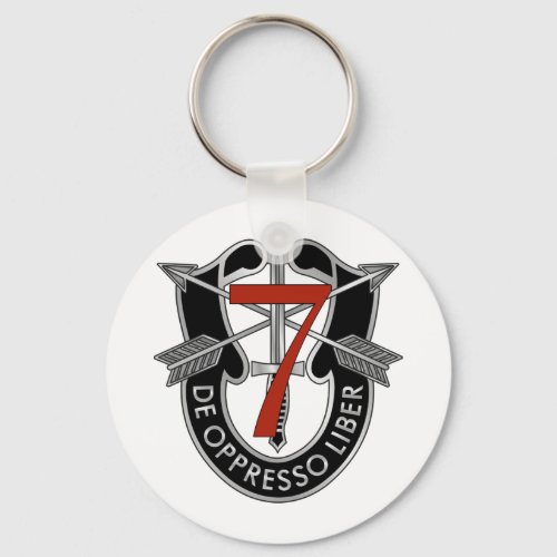 7th Special Forces Group Crest Keychain