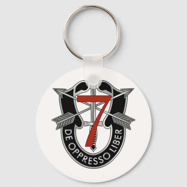 7th Special Forces Group Crest Keychain (Front)