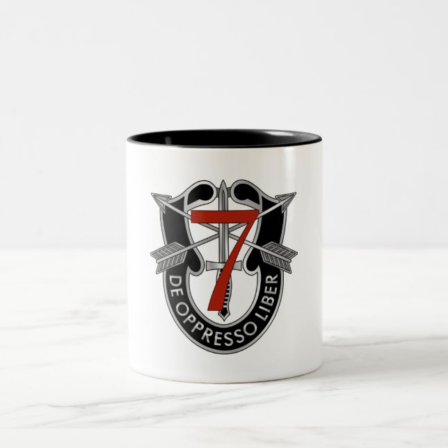 7th Special Forces Group Crest Two-Tone Coffee Mug (Center)