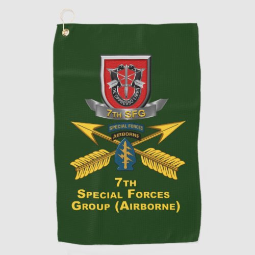 7th Special Forces Group  Golf Towel