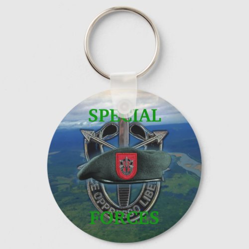 7th special forces group green berets son Keychain