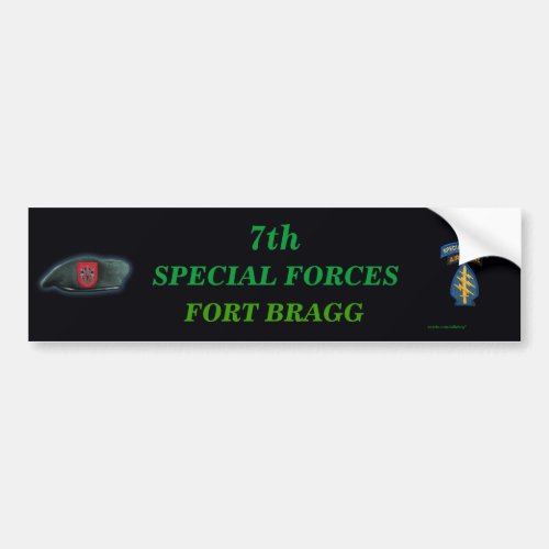 7th special forces group iraq son Bumper Sticker