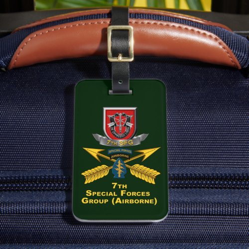7th Special Forces Group  Luggage Tag