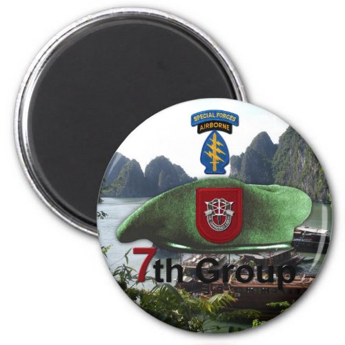 7th Special Forces Group SF SFG Veterans Vets Magnet