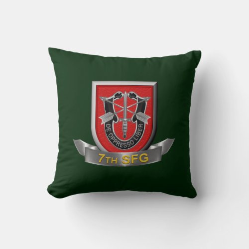 7th  Special Forces Group  Throw Pillow
