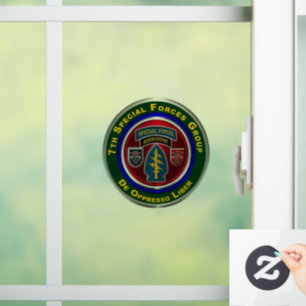 7th Special Forces Group Window Cling