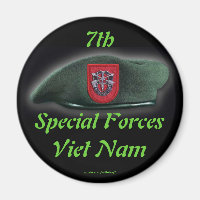 7th special forces veterans Green Berets Magnet