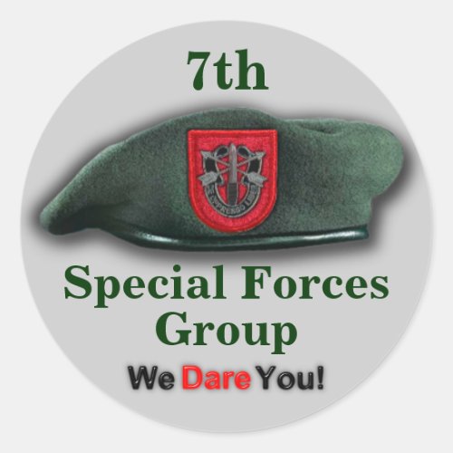 7th Special forces veterans vets flash Sticker