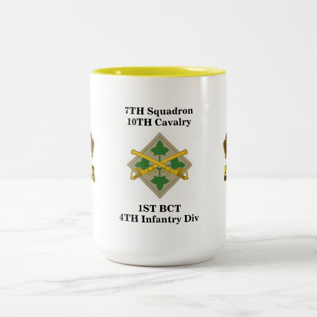 7th Squadron 10th Cavalry 1st BCT 4th Inf Mug (Center)