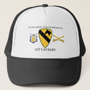 7TH SQUADRON 17TH CAVALRY(RECON) 1ST CAVALRY  TRUCKER HAT