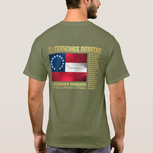 7th Tennessee Infantry (BA2) T-Shirt (Back)