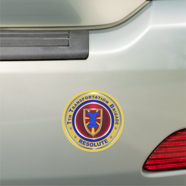 7th Transportation Brigade Expeditionary Car Magnet (In Situ)