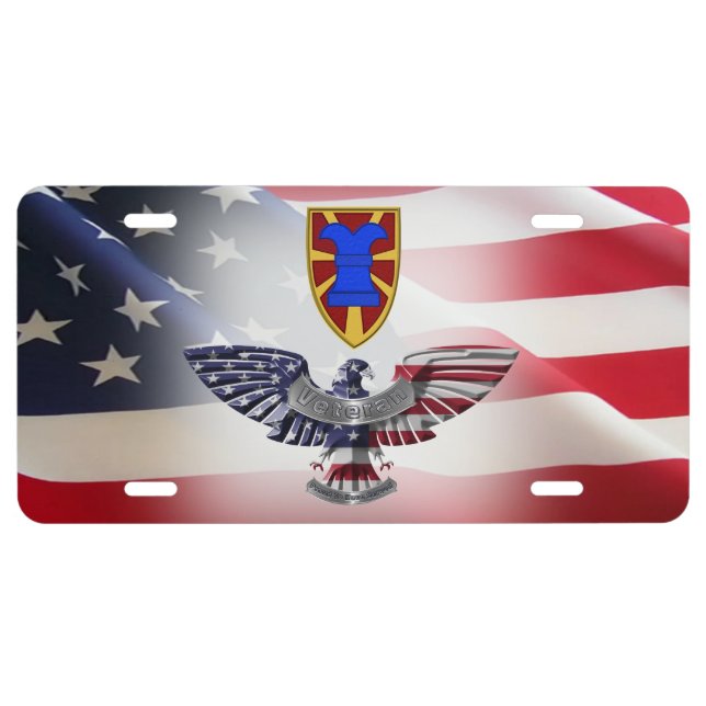 7th Transportation Brigade Expeditionary Eagle License Plate (Front)